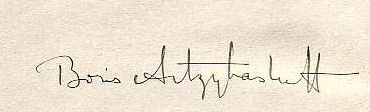Boris Artzybasheff signature