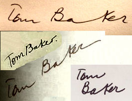 Tom Baker signature