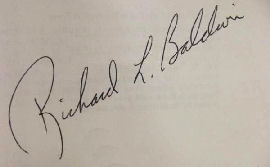 Richard L. Baldwin signature