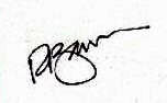 Richard Barre signature