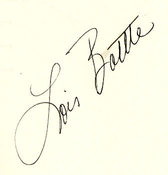 Lois Battle signature