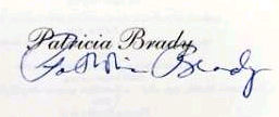 Patricia Brady signature