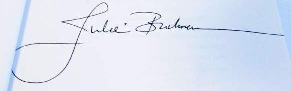 Julie Brickman signature