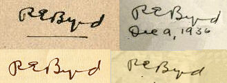 Richard E. Byrd signature