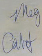 Meg Cabot signature