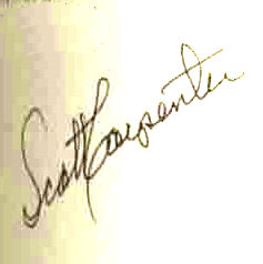 Scott Carpenter signature