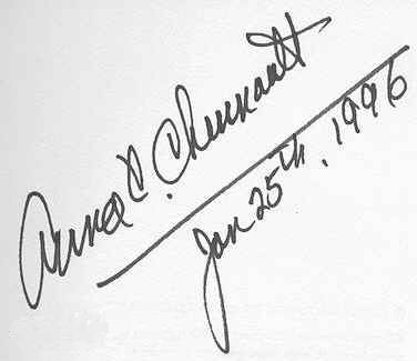 Anna Chennault signature