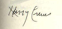 Harry Crews signature