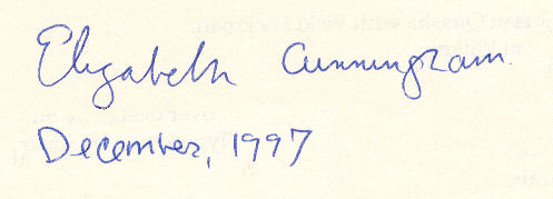 Elizabeth Cunningham signature