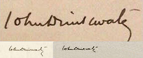 John  Drinkwater signature