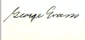 George  Evans signature