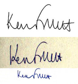 Ken  Follett signature