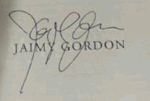 Jaimy  Gordon signature