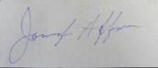 Jannifer  Hoffman signature