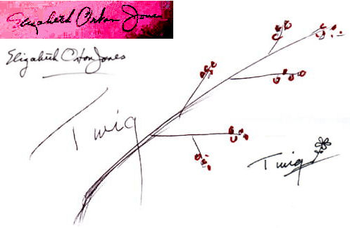 Elizabeth Orton  Jones signature