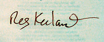 Reg  Keeland signature
