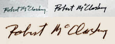 Robert  McCloskey signature