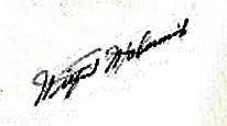 Wilfred  McCormick signature