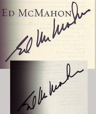 Ed  McMahon signature