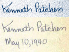 Kenneth  Patchen signature