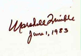 Marshall  Trimble signature